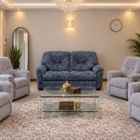 مبل راک و گردون کاناپه دونفره و چهار تا ریلکس