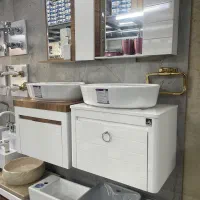 تولید پخش روشویی کابینتی پی وی سی و سنگی