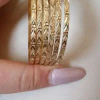 النگو طلای روس رنگ ثابت 6عدد سایز3