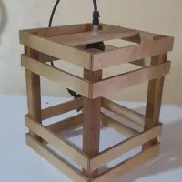 لوستر چوبی فانتزی|لوستر و چراغ آویز|کرمان, |دیوار