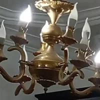 باسلام 5عدد لوستر تمام برنز انصاری|لوستر و چراغ آویز|ارومیه, |دیوار