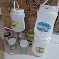 دبه شیشه بطری آب معدنی