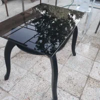 میز چهارنفره/دوطبقه/چوبی.شیشه ای/فردیس کرج