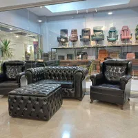 مبل چرم براق اسفنج چستر گیم ساید اسنوا اداری کانتر|مبلمان اداری|ری, دولت‌آباد|دیوار