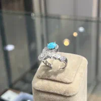 انگشتر نقره زنانه هدیه روز مادر با سنگ طبیعی|بدلیجات|اصفهان, بهار آزادی|دیوار