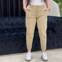 شلوار مام استایل کتان کجراه