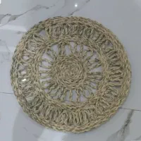 زیربشقابی حصیر طرح خورشیدی