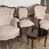 مبلمان ۹نفره کاملا بازسازی شده چوب راش|مبلمان خانگی و میز عسلی|تهران, صادقیه|دیوار