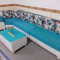 مبل ال 6نفره فیروزه ای