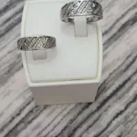 ست حلقه نقره زنانه و مردانه