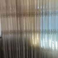 پرده گیپور پانچ  به همراه والان و چوب پرده