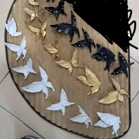 پروانه دکوری آویز دار دیوارکوب هفت عددی