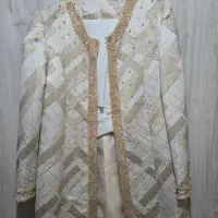 مانتو مجلسی سنگ کاری شده - در حد نو