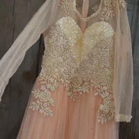 لباس مجلسی بلند مرواریدی