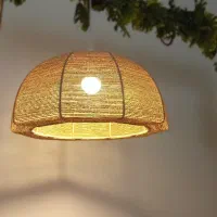 لوستر گنبدی رافیا|لوستر و چراغ آویز|تهران, قیام|دیوار