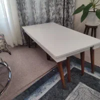 میز جلو مبلی همراه گل میز|مبلمان خانگی و میز عسلی|جم, |دیوار