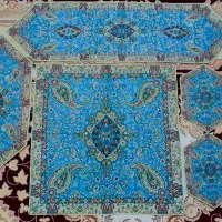 ترمه رومیزی ۵ تکه یزدی