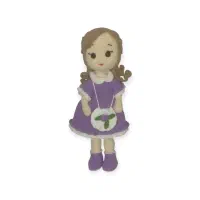 عروسک قلاب‌بافی ۴۰ سانتی دست‌ساز