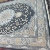 یک تخته فرش۱۲متر هزار شانه گلبرجسته طلاکوب دست دوم|فرش|تهران, افسریه شمالی|دیوار