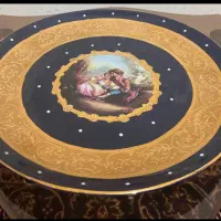 طروف سرمه ای طلاکوب اصل