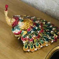 مجسمه طاووس برنجی یک جفت|مجسمه، تندیس، ماکت|مشهد, هفده شهریور|دیوار
