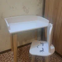 میز و صندلی کودک با پایه چوب راش|اسباب و اثاث بچه|شیراز, شهرک گلستان|دیوار
