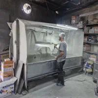 خط رنگ استاتیک|ماشینآلات صنعتی|بومهن, |دیوار