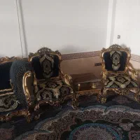مبل سلطنتی ۹ نفره درحد نو|مبلمان خانگی و میز عسلی|افشار, |دیوار