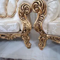 مبل سلطنتی استیل نو نو ورق طلا|مبلمان خانگی و میز عسلی|بروجرد, |دیوار