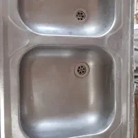 سینک دوقلو و کابینت وشیر اهرمی