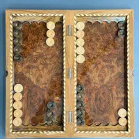 تخته نرد جوش ریشه ذغالی گردو