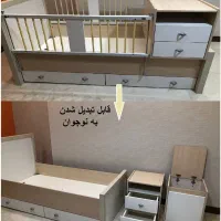 سرویس خواب کودک و نوجوان (تخت و کمد) آپادانا -فوری|تخت و سرویس خواب|اهواز, کیانپارس |دیوار