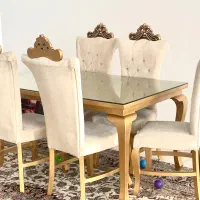 ست مبل هفت نفره با جلو مبلی و میز ناهار خوری ۶نفره|مبلمان خانگی و میز عسلی|یزد, |دیوار