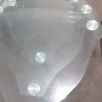 گل میز شیشه ای سه تیکه