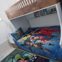 تخت خواب دوطبقه نوجوان در حد نو بدون خشخواب