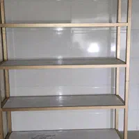 قفسه آهنی چهارعددبفروش میرسدباقوطی40وطبقات ام دی ف|کتابخانه، شلف، قفسههای دیواری|شریفآباد, |دیوار