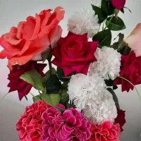 گلدان و گلهاش باهم ۴۰۰|گل مصنوعی|بومهن, |دیوار