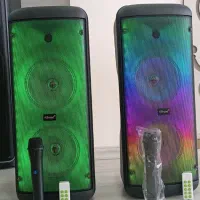 اسپیکر شارژی بلوتوثی قابل حمل میکروفون بیسیم صفر