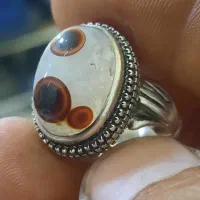 باباقوری ۳ چشم  بینظیر رکاب نقره  دست ساز