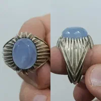 انگشتر نقره عقیق سوسنی تراش لیزری