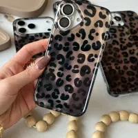 قاب براش پلنگی قهوه‌ای شاینی