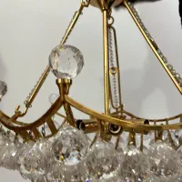 لوستر کریستال فلزی رنگ ثابت|لوستر و چراغ آویز|رشت, دیانتی|دیوار