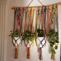 دیوارکوب،شلف،آویزگل،مکرومه،پرده|صنایع دستی و سایر لوازم تزئینی|کرج, گلشهر|دیوار