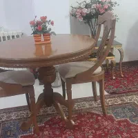میز نهارخوری 4نفره چوب راش|میز و صندلی غذاخوری|بهارستان, |دیوار