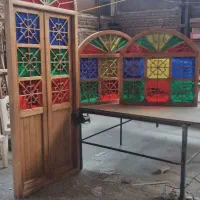 درب پنجره چوبی راش گردو|مصالح و تجهیزات ساختمان|تبریز, |دیوار