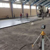 بتن ریزی باماله پروانه ای واراز لیزری