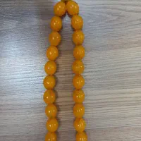 تسبیح کهربا اصل بسیار قدیمی و دانه درشت