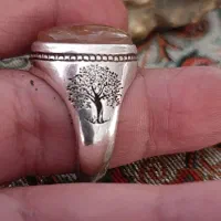 انگشتر قدیمی با نگین اصل یمنی|کلکسیون اشیاء عتیقه|شیراز, انجیر|دیوار