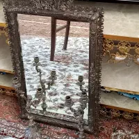 آیینه وشمعدان برنجی