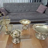 سرویس پذیرایی فلزی با روکش برنزی